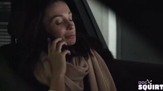 Impressive stunner enjoys first squirting orgasm with Doc