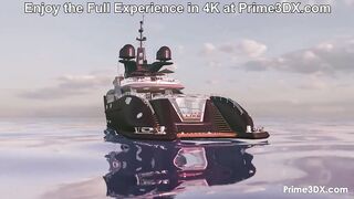 Prime3DX Fingering and Blowing Shemale hentai Hottie by the Pool on Vacation