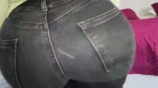 sexy big pawg ass in jeans then bb fuck