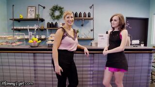 Hot MILF Shows Her 18yo Employee How To Taste Sweets