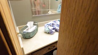 Daughter catches step Dad watching her shower and fucks him