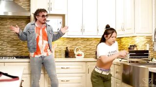 Marvelous Lesbo Charlie Forde And Lulu Chu Fucked By Time Traveller Stud