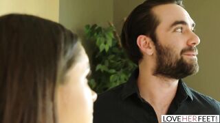 LoveHerFeet - Kinky Zoey Bloom Foot Fucks Her Professor