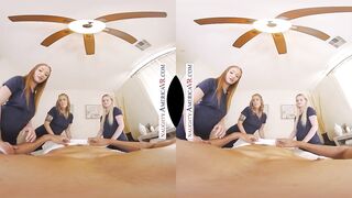 Masseuse sweethearts Electra Rayne, Eliza Eves, and Skylar Snow help themselves to your big shlong