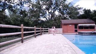Big Sexy Mommy Ass Giant Booty BBW Walking in Tiny String Bikini