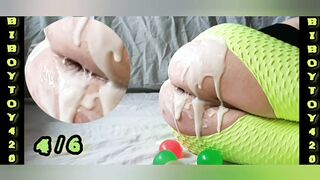 Creamy anal prolapse compilation #2