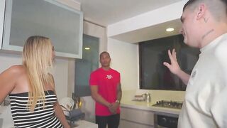 Perfect blonde destroyed by massive BBC!
