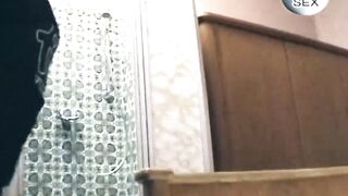 Brunette Slides Glass Sex tool Deep in Moist Vagina