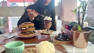 A date with a TINDER angel turned into CUM on her FACE