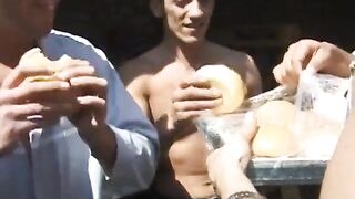 Hardcore blonde gets bunch of hard rods