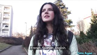 Cute Italian in hot panties banging a big weenie - Public Agent