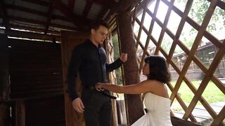 Lover Sperm flow Inside Bride at Wedding