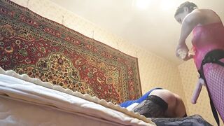 Anastasia Mistress fucking a slave with ding-wang submission stud amateur homemade Sasha Earth