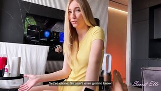 Stepsis Had No Money for Rent… So This sweetheart Offered Her Cunt for Raw Creampie