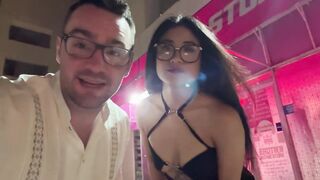 Sex Shop Adventure in Cancun Mexico Ends with Petite Mexican Girl, Sarah Rose, Cum Covered