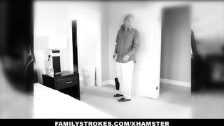 FamilyStrokes- Hot-Daughter Blackmails Creepy Step-Step Dad