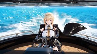 4 Zenless Zone Zero Sluts Crash the Captain's Yacht and Supplicate Forgiveness on an Island - AI GENERATED