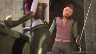 3DGSPOT - Busty Elf Dominates A Chap In A Fight And Is Rewarded By His Jock! 3D ANIMATION!
