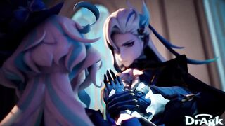 Furina Genshin Impact Compilation 3D Manga Dragk Animation Aether Neuvillette