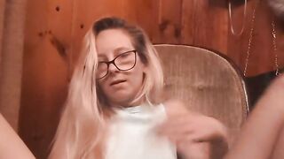 Rubbing Twat Over Shorts In Green Top Movie scene 3