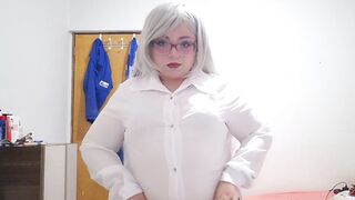 My secretary runs away from work and masturbates in front of me to give me enjoyment and squirting for me.