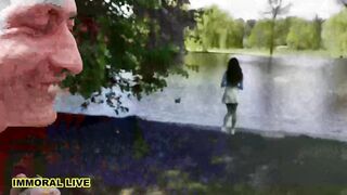 Obese Booty Freedom Lover Briseida Myers Banged In Public Park And Double Penetrated