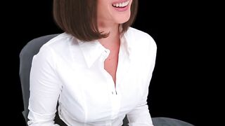 HORNY Eve Pleasant IMPLORES for knob in her little cunt during psych evaluation - POV SPATIAL VR!