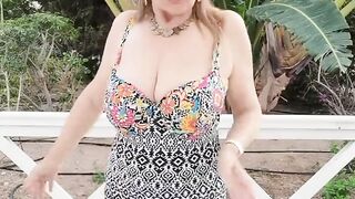 Hot GILF Shaking Huge Natural Titties Compilation