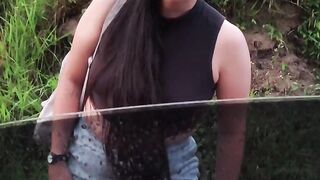 POV real homemade porn, good-looking Colombian woman gives a tremendous oral-sex-job to her boyfriend