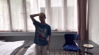 Concerned stud called a hotel employee to trick him into sex
