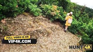 HUNT4K. Emejota hiker fucks in the forest
