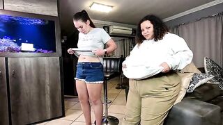 BBW and CHUBBY harlots proving themselves wonderful in a CASTING TRY-OUT for a porn scene