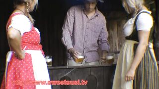 Blasen im Dirndl