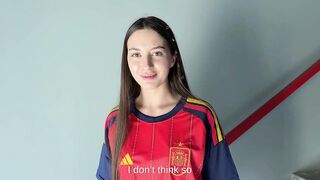 I Banged and Creampied a Stranger Right Before the World Cup Football Match on the Tutor!!