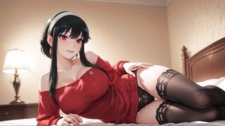 Yor Forger secret meeting - Spy x Family anime (AI)