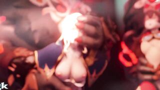 Hu Tao Genshin Impact Compilation Hilichurl Edition Ayaka Jean Shogun Raiden Amber