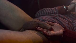 Perfect Handjob Sperm flow