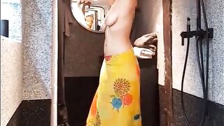 Selena's Nice-looking Half Undressed Dancing Posing