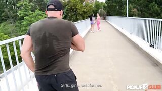 PICKUP CLUB - Lewd runner Jenny Wild outdoor sex