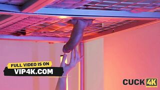 CUCK4K. Sex during the time that husband is right underneath us...