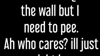 ⭐Alice Made to stand in nature's garb against the wall and pee!