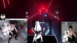 17 MINUTES OF SWEATY E-HOTTY PLAYING BEAT SABER