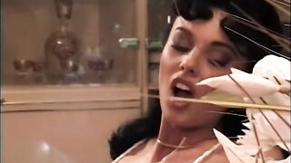 Guy licks the high heeled honey's twat then fucks her