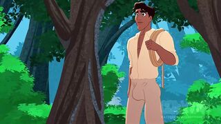 Sexo homosexual gostoso entre Flynn Rider x Naveen