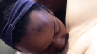Hot Ebony Trans Angel Breeds Her Thick PAWG Wife
