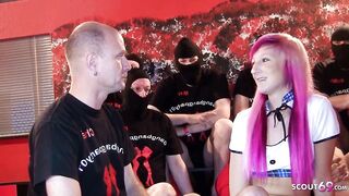 Skinny German Teen Jay Bo 18. first Creampie Group-sex Sex