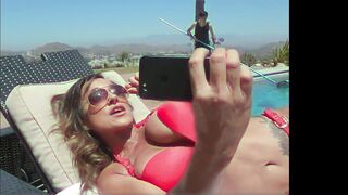 Curvy MILF Aubrey Black Makes Out With The Pool Hunk