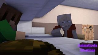 Sucking Alberts Massive Cock Underneath The Sunset - Minecraft Gay Porn