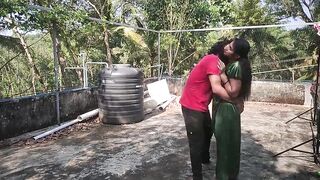 Outdoor Sex Mallu Couple Hawt Romance And Sex On Terrace