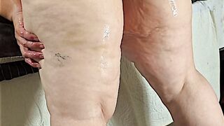 This is what happens when a plump black dude challenges a BBW with a big plump butt and this chick's making him moan and cumming fast - fuck